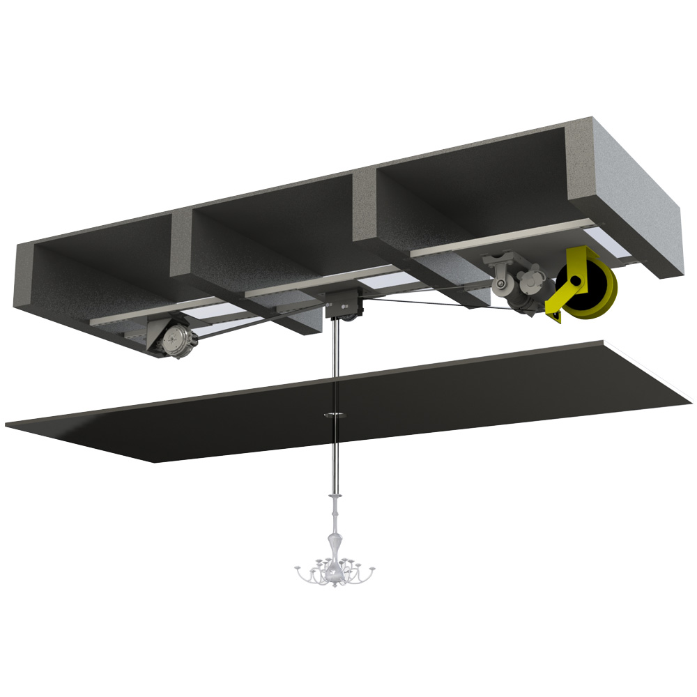 Lighting Lamp Lifter Cho Đèn Chùm – Giải Pháp Nâng Hạ Đèn Sang Trọng Từ ZALAA