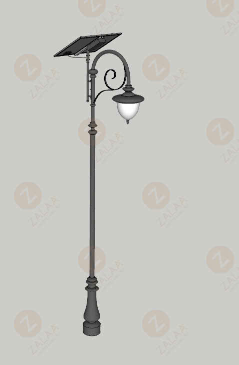 Cột Đèn Cảnh Quan Năng Lượng Mặt Trời ZSLLP Cổ điển Europe H5-8M 60-120W - ZALAA OEM