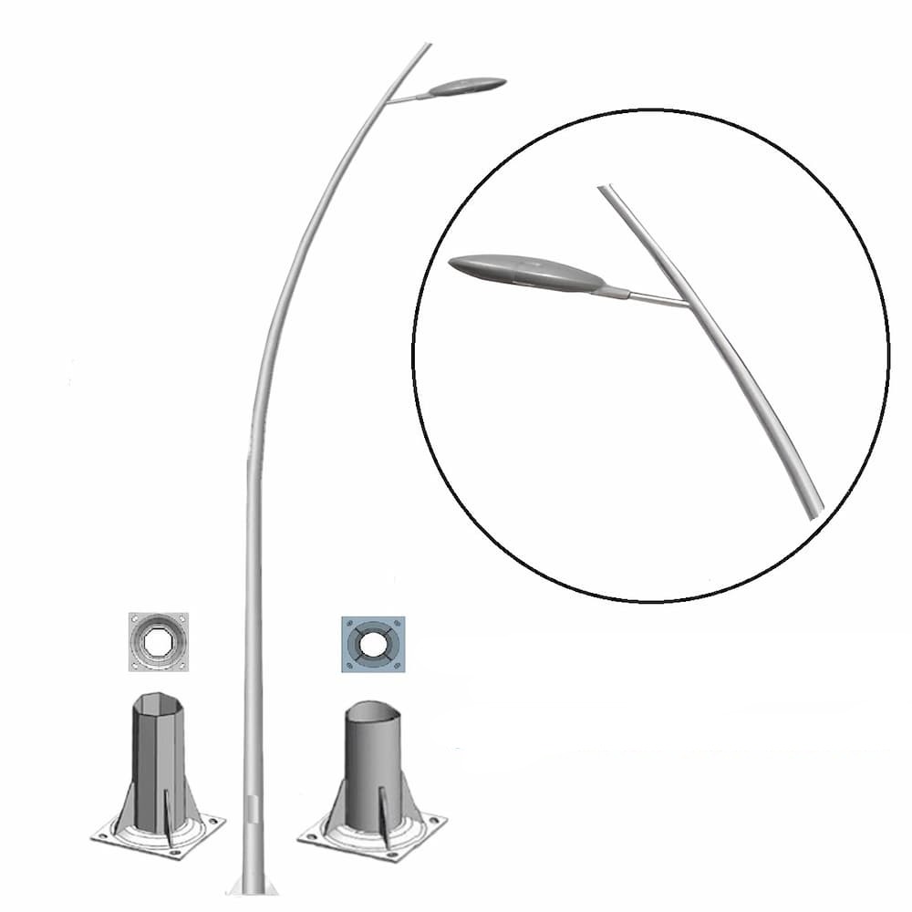 Cột Đèn Cao Áp Arista Cần Đơn 1 Bóng ZCD.Arista1 ZALAA | Chiếu Sáng Đường Phố