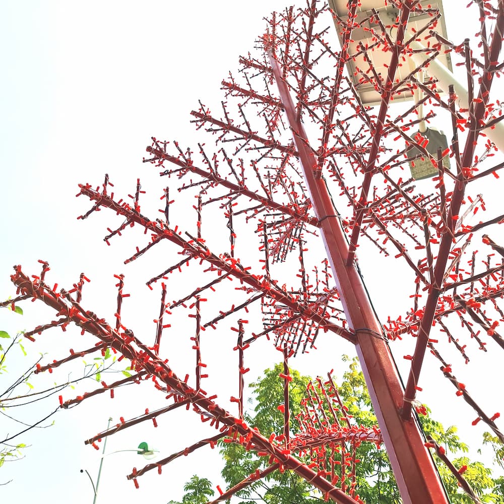 Cột Đèn Cây Thông Trang Trí Ngoài Trời Mã SP ZSV-Christmas tree