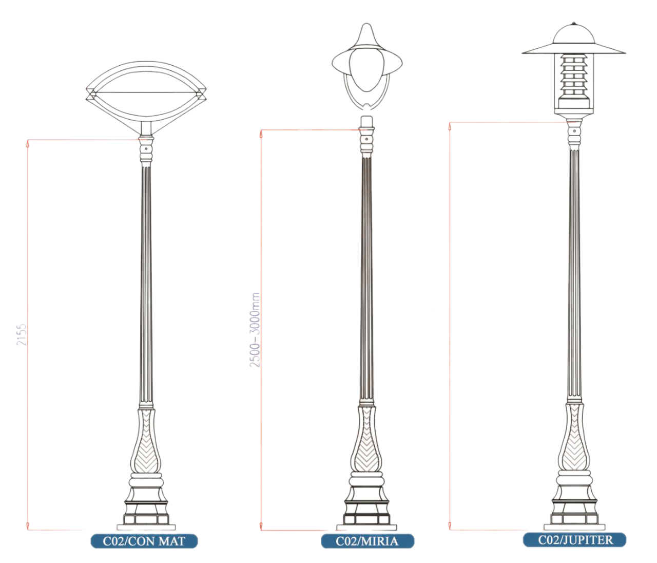 Đế Cột DC02 - Chân Đế Cột Đèn Nhôm Gang Thép Bền Bỉ Chịu Lực Cao