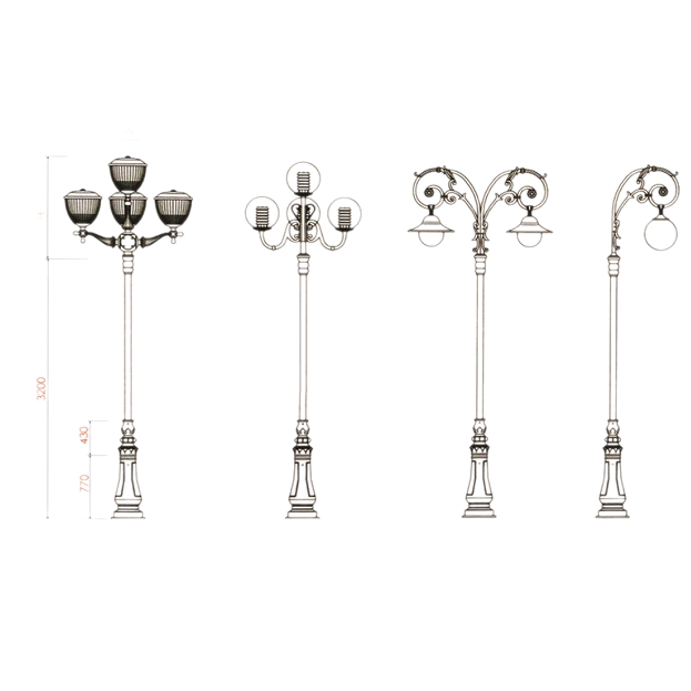 Đế Cột DC06 - Chân Đế Cột Đèn Thép Gang Bền Bỉ Chịu Lực Cao