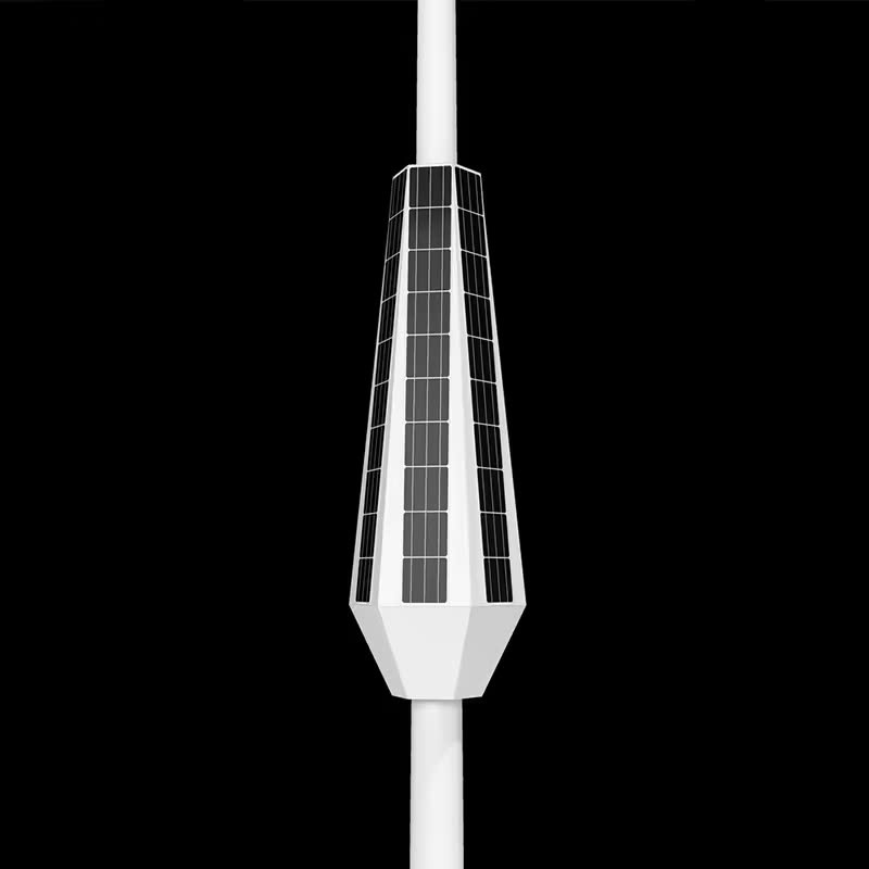 Cột Đèn Đường Năng Lượng Mặt Trời Tầm Pin Dọc Vertical Solar Light ZSR-13 Smart City