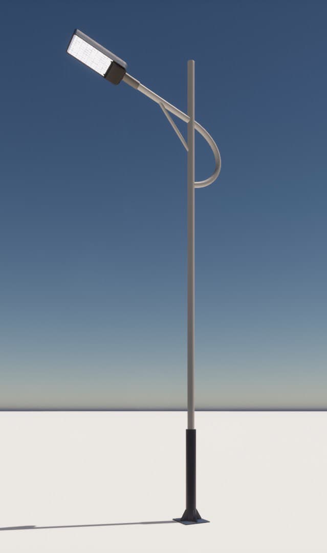 Cột Đèn Giật Cấp D140/76 cao 3,5m - Mạ kẽm nhúng nóng, Sơn tĩnh điện | Mã sp ZCD-GC H3.5 D140/76 ZALAA