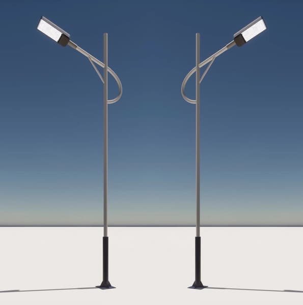 Cột Đèn Giật Cấp D141/76 cao 3,5m - Mạ kẽm nhúng nóng, Sơn tĩnh điện | Mã sp ZCD-GC H3.5 D141/76 ZALAA