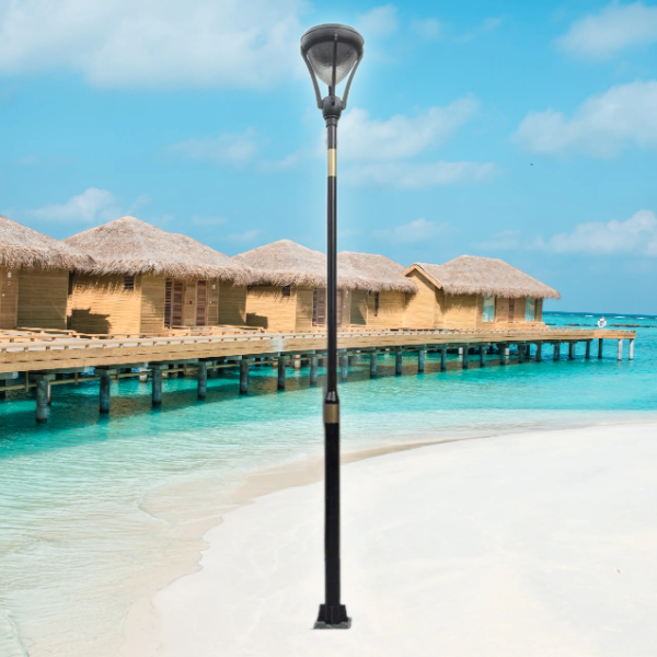 Cột Đèn Giật Cấp D141/89, dày 1.8mm cao 3,5m - Mạ kẽm nhúng nóng, Sơn tĩnh điện | Mã sp ZCD-GC H3.5 D141/89 ZALAA