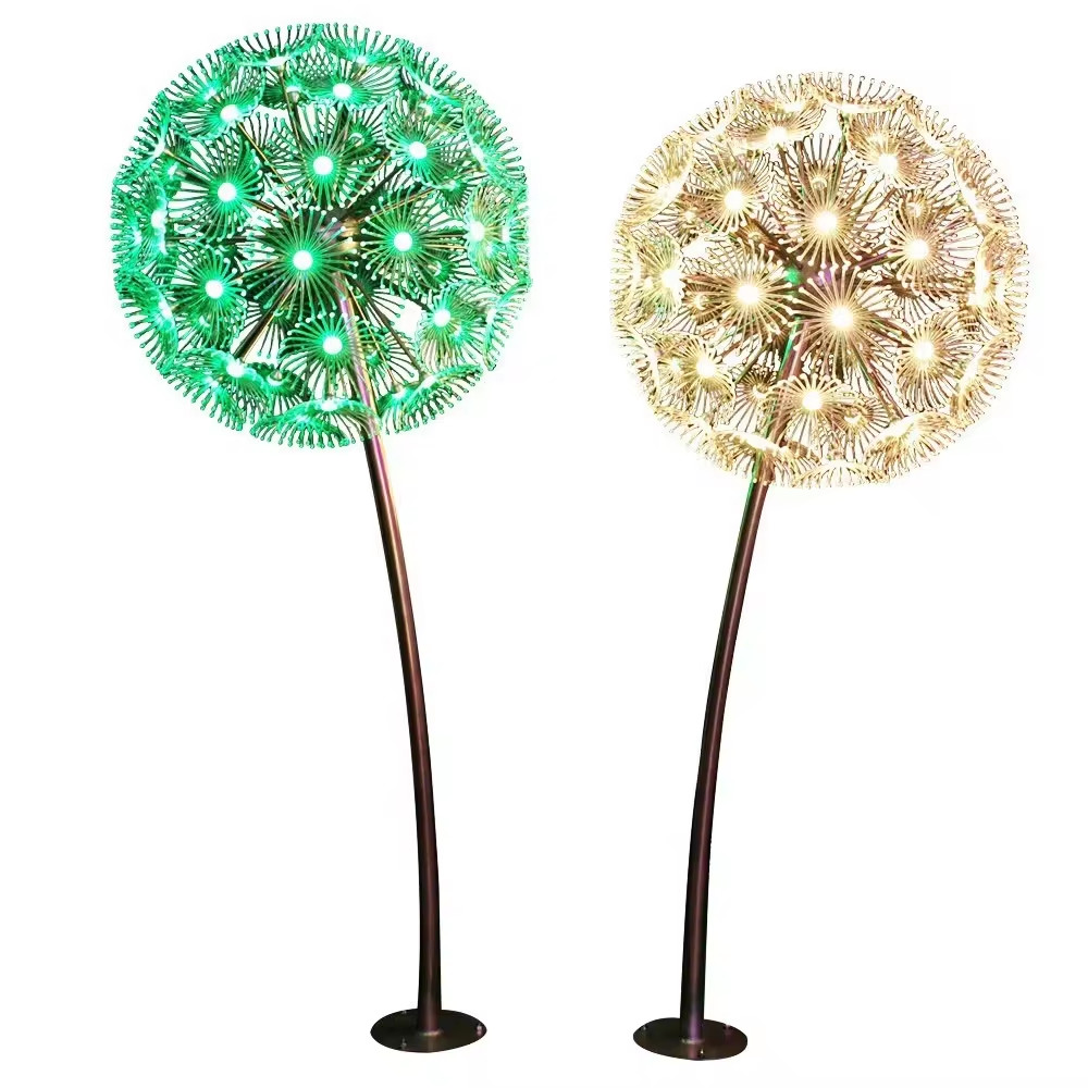 Cột Đèn Inox Cao 6M, 7M, 7,5M Sử dụng Treo Bông Hoa Bồ Công Anh Dandelion Ngoài Trời