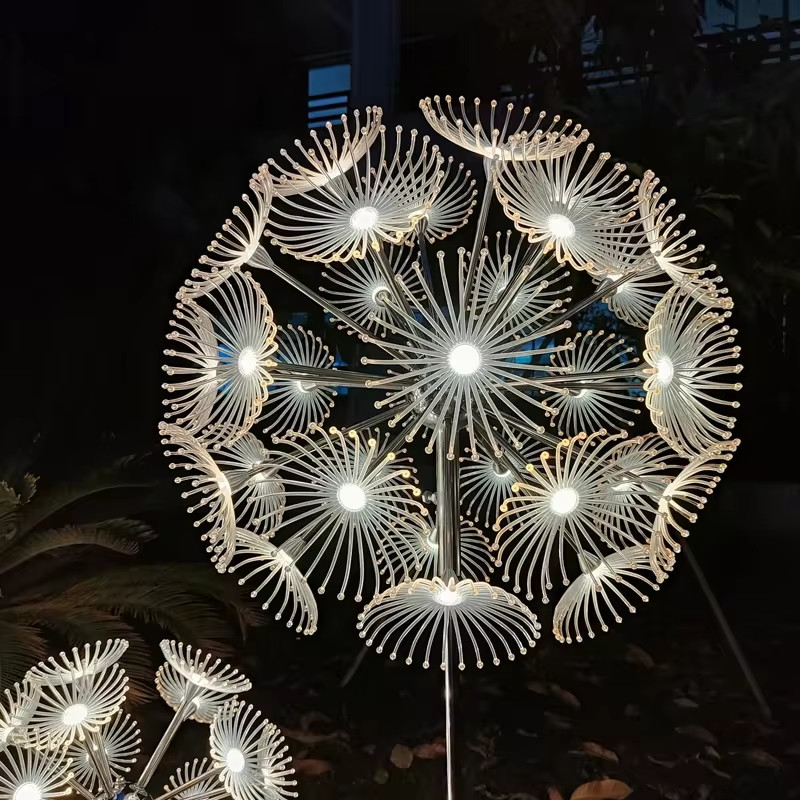 Cột Đèn Inox Cao 6M, 7M, 7,5M Sử dụng Treo Bông Hoa Bồ Công Anh Dandelion Ngoài Trời