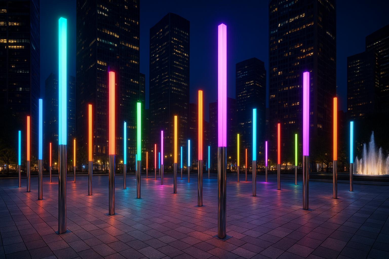 Cột Đèn LED 3D Tương Tác Thông Minh ZALAA – Hiệu Ứng Nhạc & Cảm Biến (Streaming Light Column)
