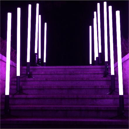 Cột Đèn LED 3D Tương Tác Thông Minh ZALAA – Hiệu Ứng Nhạc & Cảm Biến (Streaming Light Column)