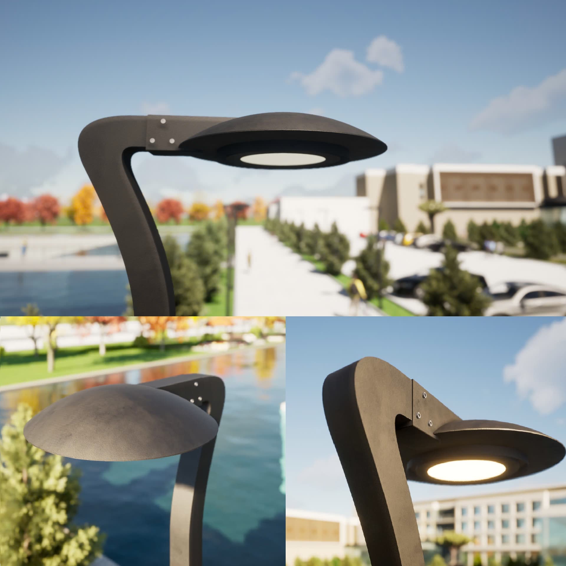 Cột Đèn LED Trang Trí Công Viên Hiện Đại, Khu Đô Thị Mới ZALAA ZCV-H4500 40-60W OEM Theo Yêu Cầu