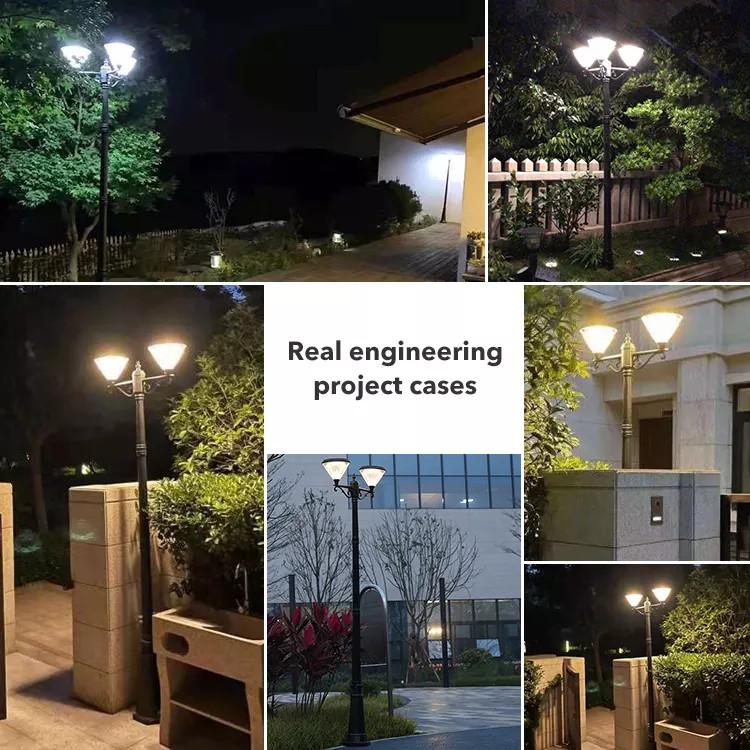 Cột Đèn Năng Lượng Mặt Trời ZALAA cao 2m6 ZG-GGD4505-3-13.5W Chiếu sáng cảnh quan công viên