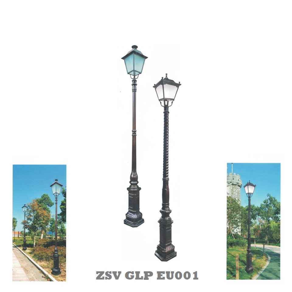 Cột Đèn Sân Vườn Tân Cổ Điển Kiểu Dáng Châu Âu 1 Bóng | ZSV-GLP EU001A - Garden Light Pole Style European Neo Classical