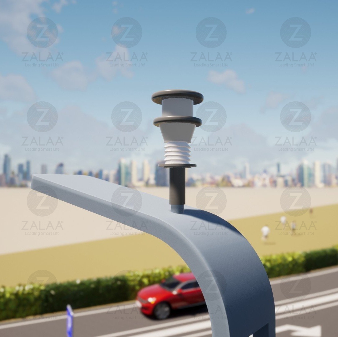 Cột Đèn Thông Minh ZALAA Có tích hợp vị trí lắp Camera và Biển Quảng Cáo LED