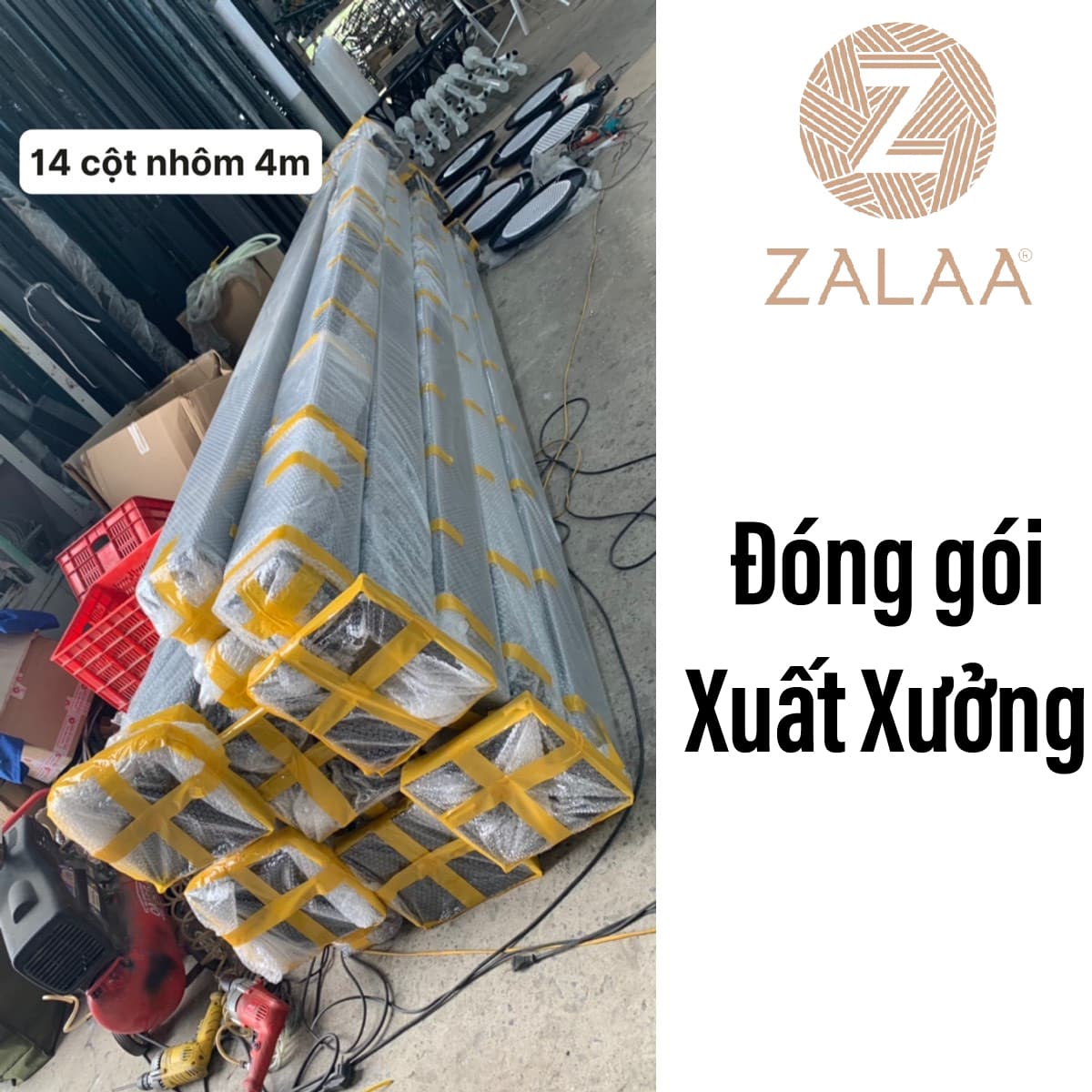 Cột Đèn Trang Trí Cảnh Quan Sân Vườn kiểu dáng hoa văn CNC Mã sản phẩm ZCV-H4000-BH160x160