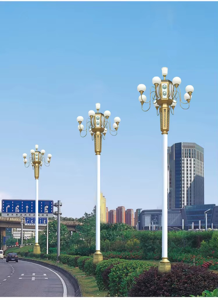 Cột Đèn Trang Trí Chiếu Sáng 9-10 Quả Cầu D400 Đẹp Lạ ZCV-H8000xD2800 ZALAA