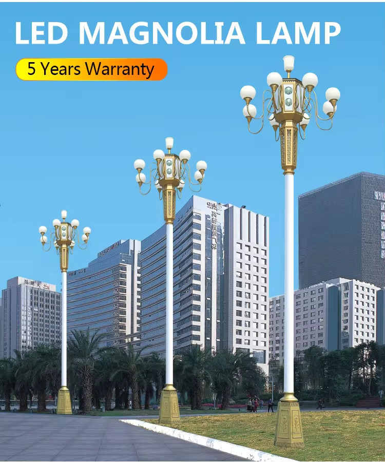 Cột Đèn Trang Trí Chiếu Sáng 9-10 Quả Cầu D400 Đẹp Lạ ZCV-H8000xD2800 ZALAA