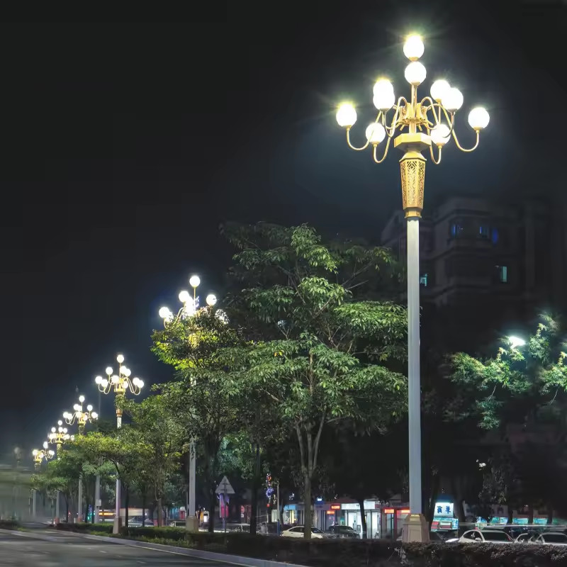 Cột Đèn Trang Trí Chiếu Sáng 9-10 Quả Cầu D400 Đẹp Lạ ZCV-H8000xD2800 ZALAA