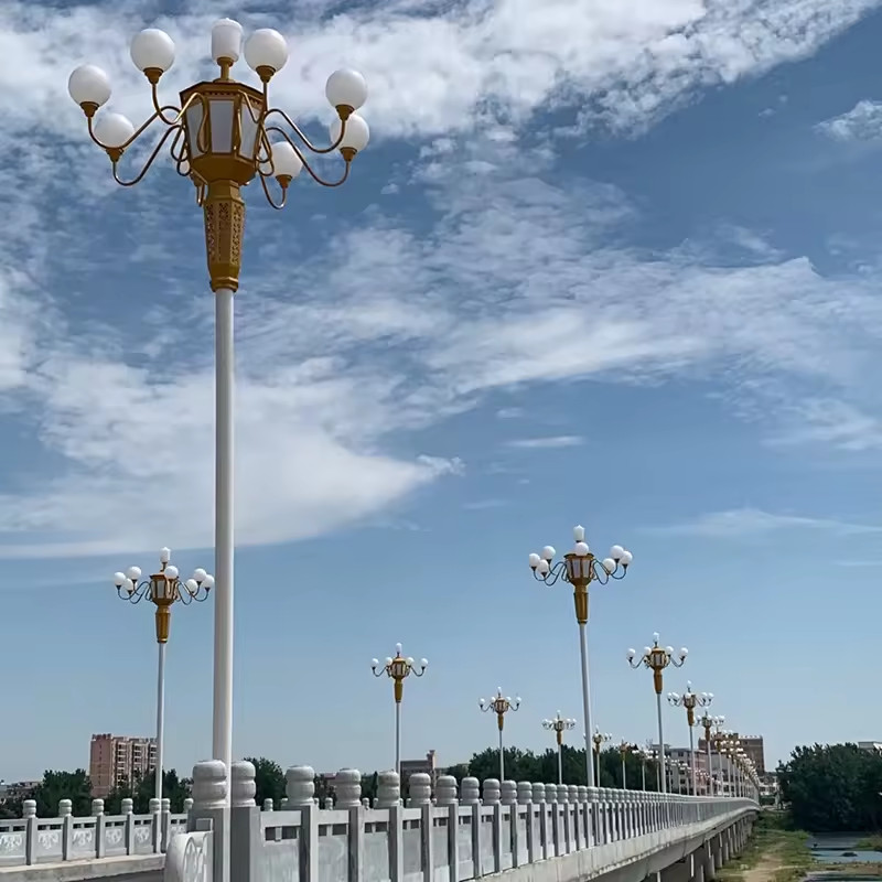 Cột Đèn Trang Trí Chiếu Sáng 9-10 Quả Cầu D400 Đẹp Lạ ZCV-H8000xD2800 ZALAA