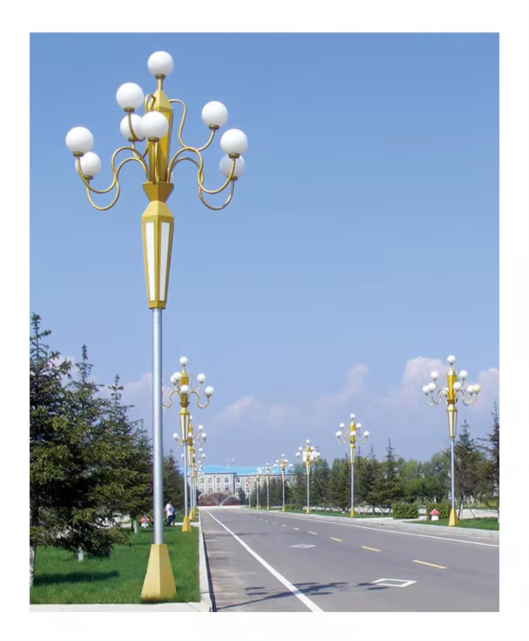 Cột Đèn Trang Trí Chiếu Sáng 9-10 Quả Cầu D400 Đẹp Lạ ZCV-H8000xD2800 ZALAA