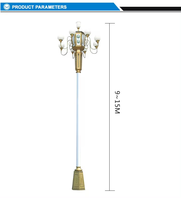 Cột Đèn Trang Trí Chiếu Sáng 9-10 Quả Cầu D400 Đẹp Lạ ZCV-H8000xD2800 ZALAA