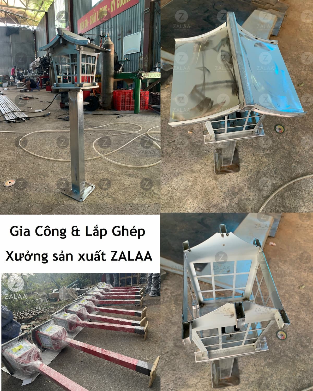 Cột Trang Trí Sân Vườn Có Đầu Đèn Kiểu Dáng Nhà Nhật Bản Trang Trí Cảnh Quan Đền Chùa Nhà Thờ