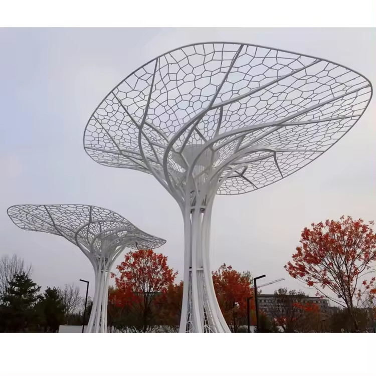 Cột Đèn ZALAA Kiểu Tán Cây Xanh Khổng Lồ RGB đổi màu chiếu sáng khu trung tâm, công viên - LED Motif Light