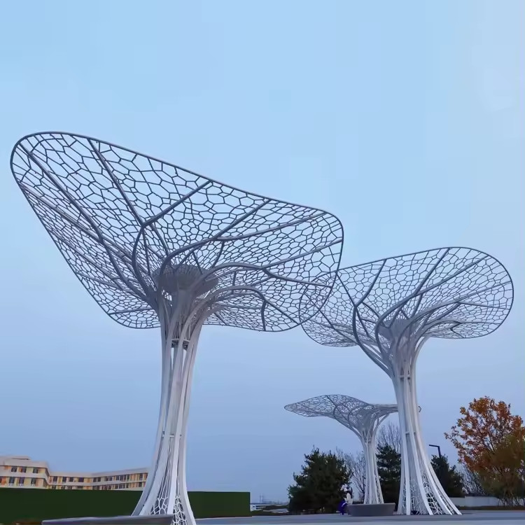 Cột Đèn ZALAA Kiểu Tán Cây Xanh Khổng Lồ RGB đổi màu chiếu sáng khu trung tâm, công viên - LED Motif Light