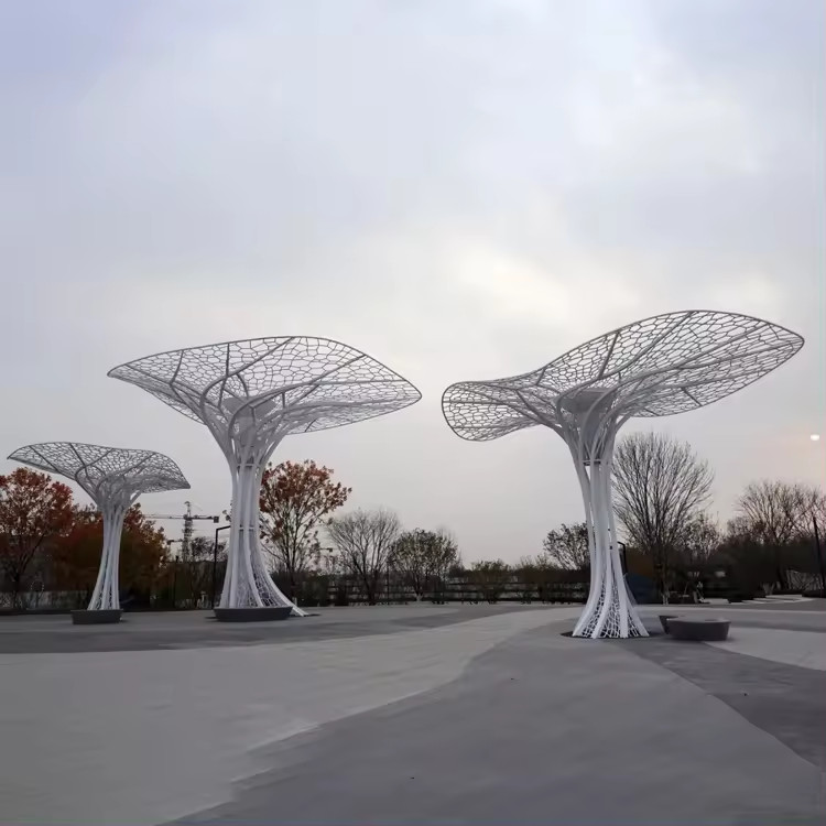 Cột Đèn ZALAA Kiểu Tán Cây Xanh Khổng Lồ RGB đổi màu chiếu sáng khu trung tâm, công viên - LED Motif Light