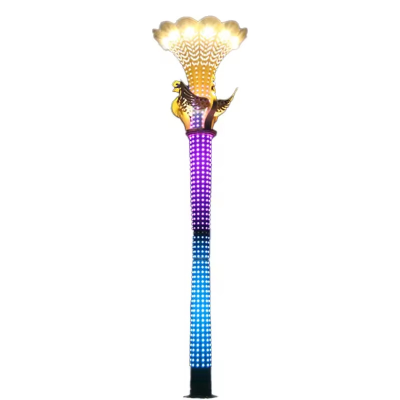 Cột Đèn ZALAA Trang Trí Nghệ Thuật 3D RGB Chiếu Sáng Cho Mùa Lễ Hội | LED Festival Lights