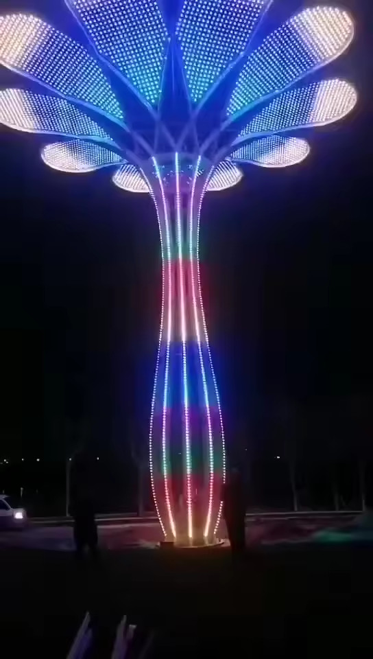 Cột Đèn ZALAA Trang Trí Nghệ Thuật RGB Chiếu Sáng Cho Dự Án Công Viên Ánh Sáng - LED Festival Lights