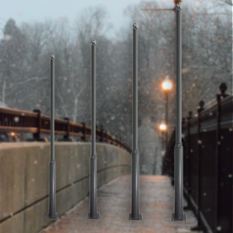 Cột Đèn Công Viên Giật Cấp, cao từ 3m5 đến 8m, ZALAA sản xuất, OEM theo yêu cầu