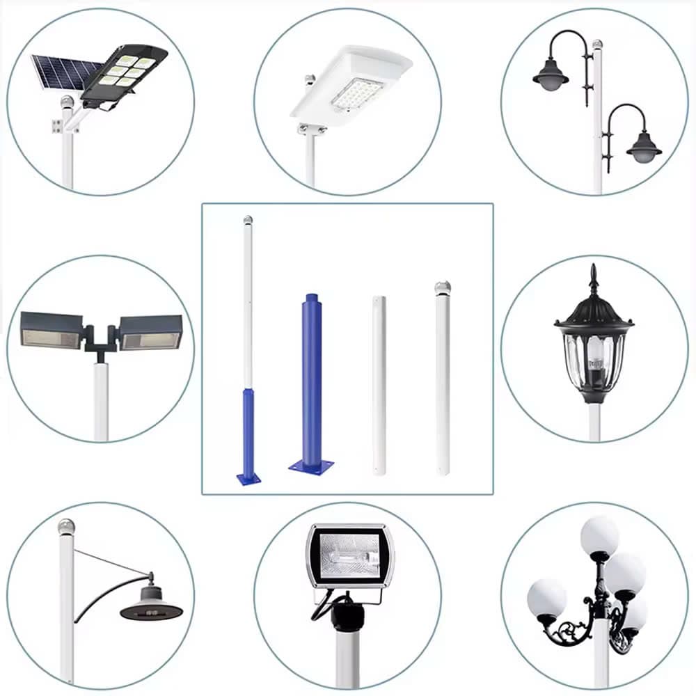 Cột Đèn Công Viên Giật Cấp, cao từ 3m5 đến 8m, ZALAA sản xuất, OEM theo yêu cầu