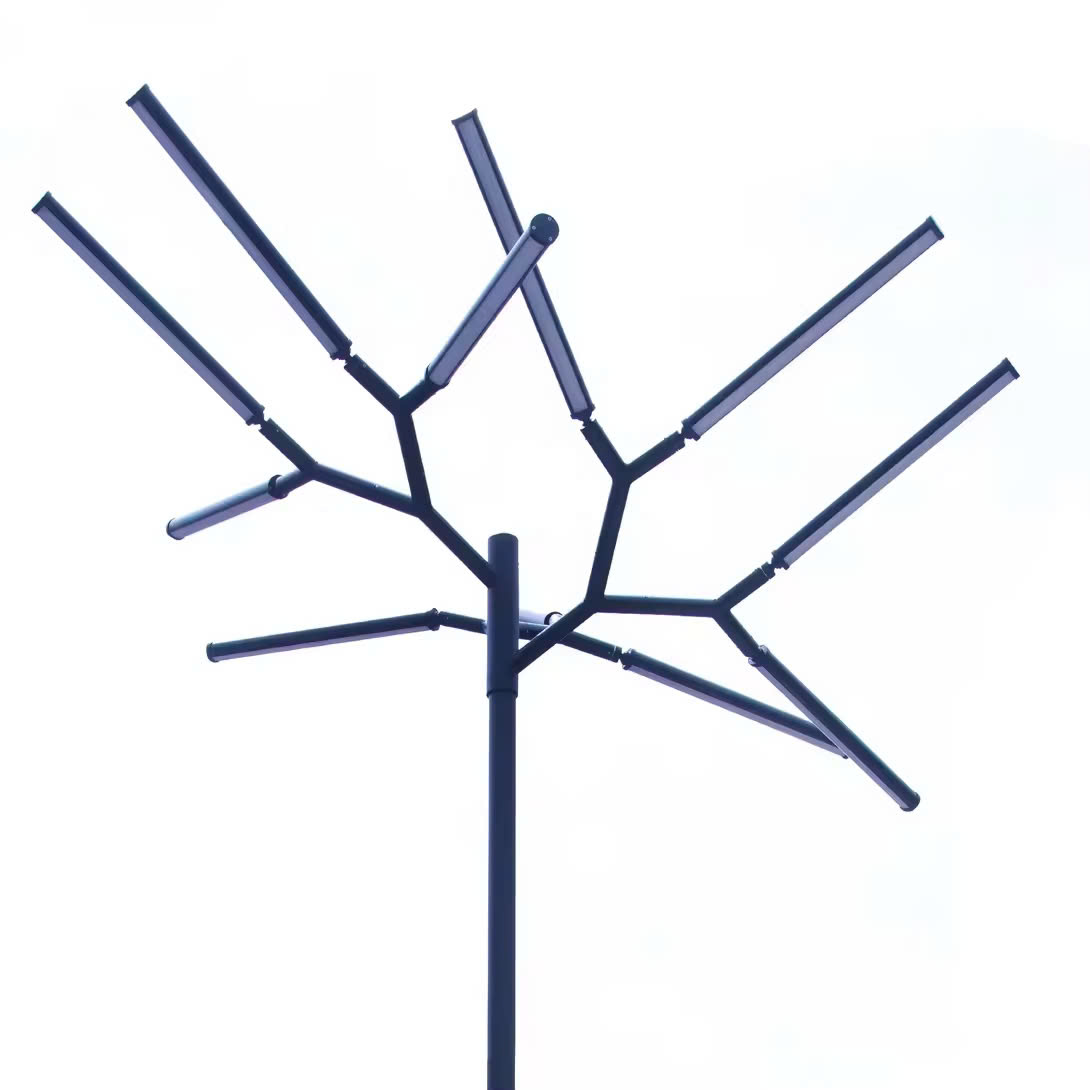 Cột Giật Cấp và Đầu đèn LED kiểu Cành cây đẹp lạ  ZCV ZALAA Tree Lights chiếu sáng dự án Vườn Án Sáng ngoài trời