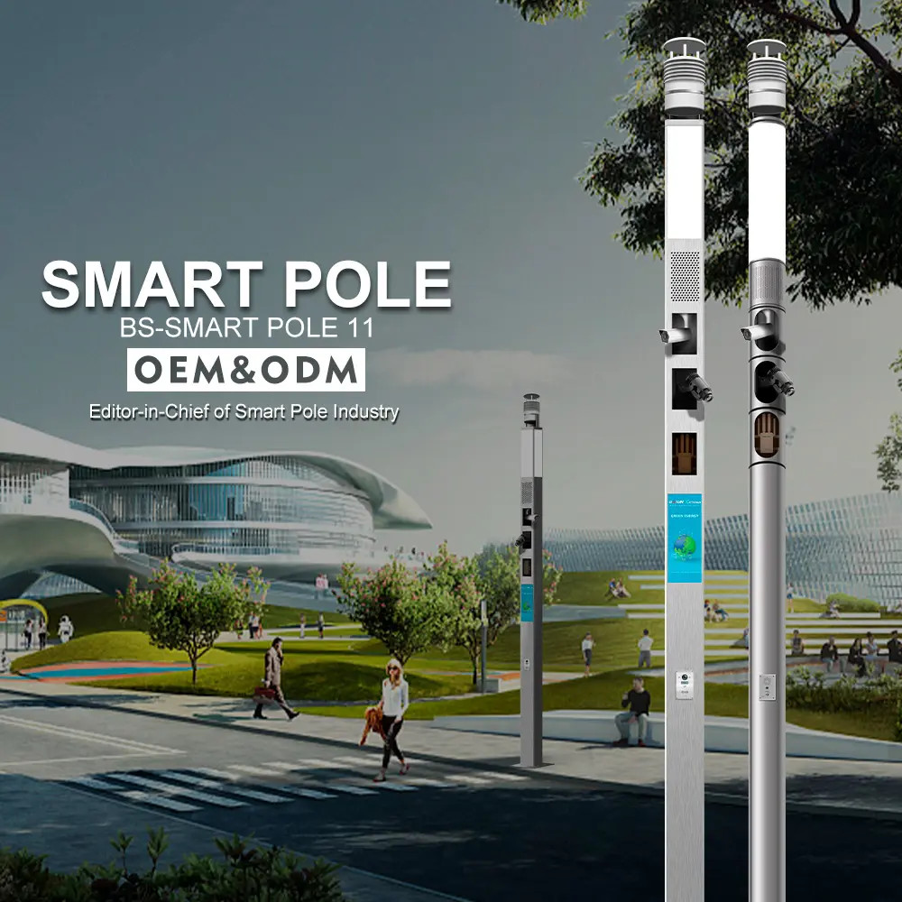 Cột Thông Minh ZBS-Smart Pole 01F ZALAA OEM/ODM cho Smart Community, Park, Square