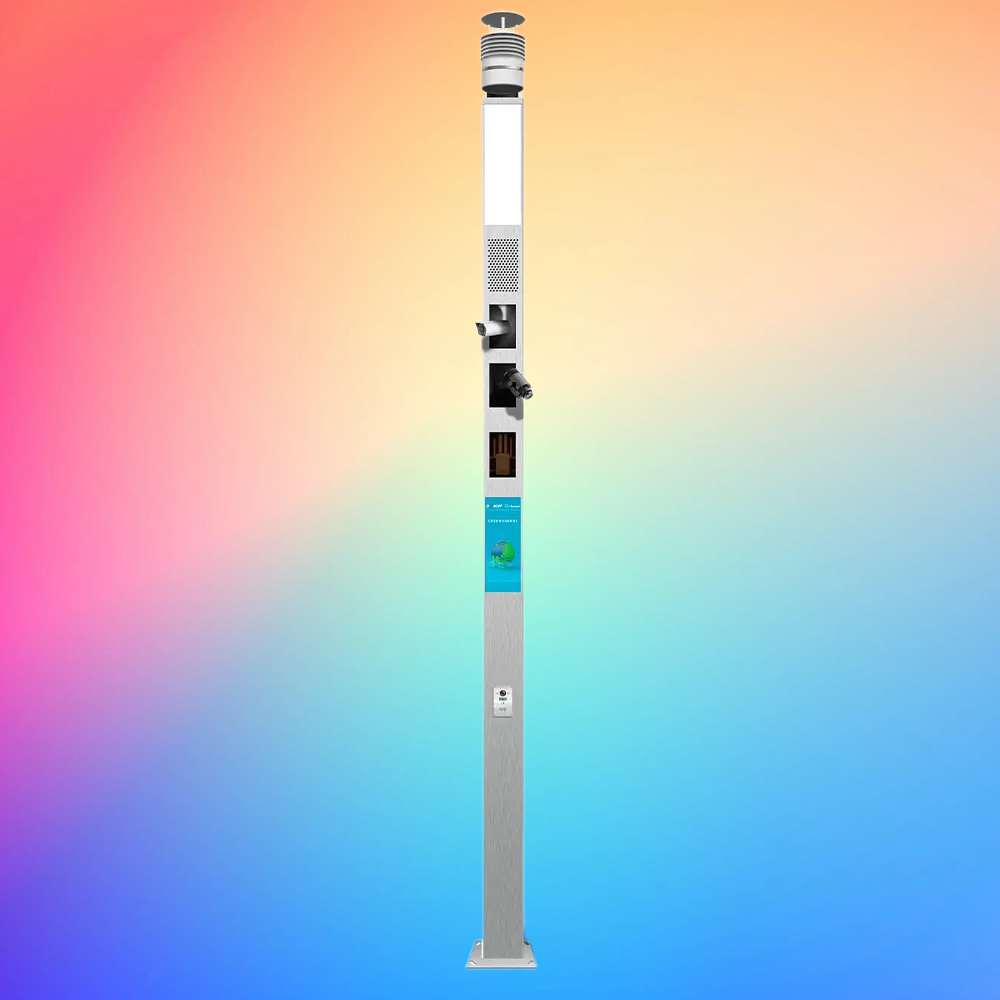 Cột Thông Minh ZBS-Smart Pole 01F ZALAA OEM/ODM cho Smart Community, Park, Square