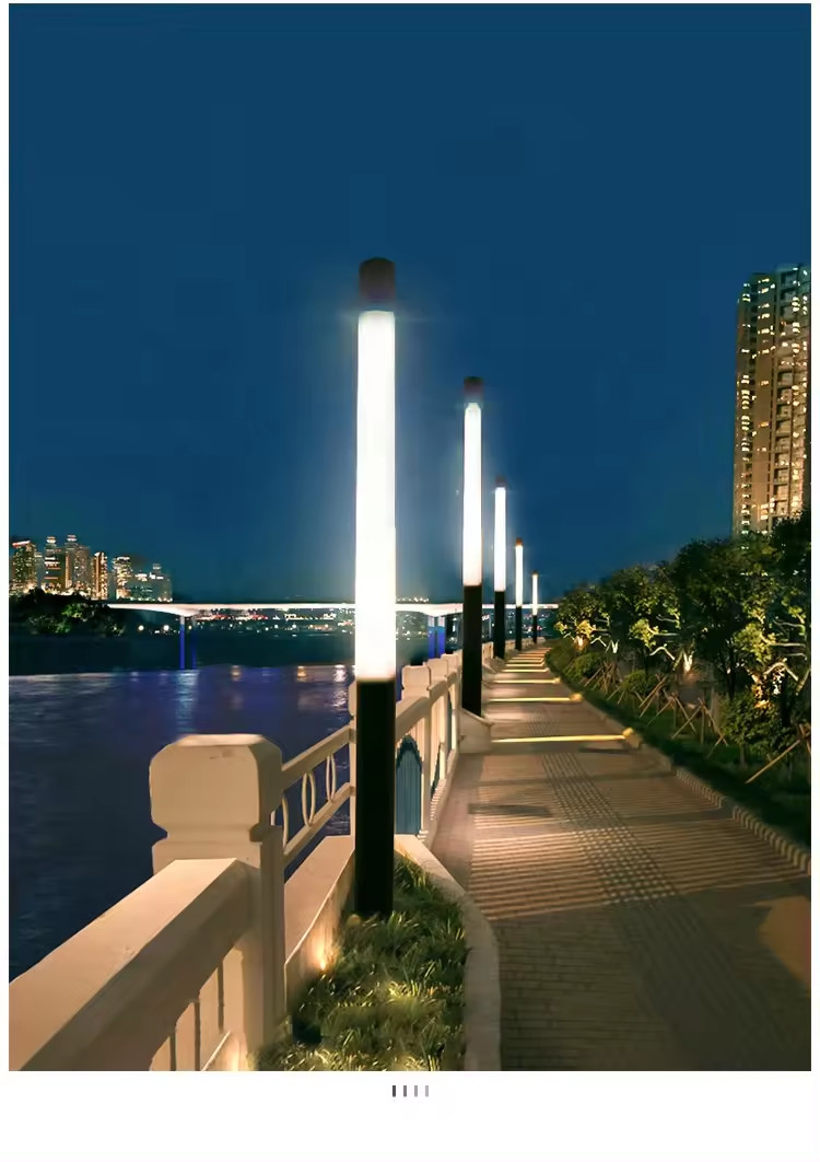 Cột Trụ Đèn LED Cao 2m-4m thân tròn thiết kế theo yêu cầu