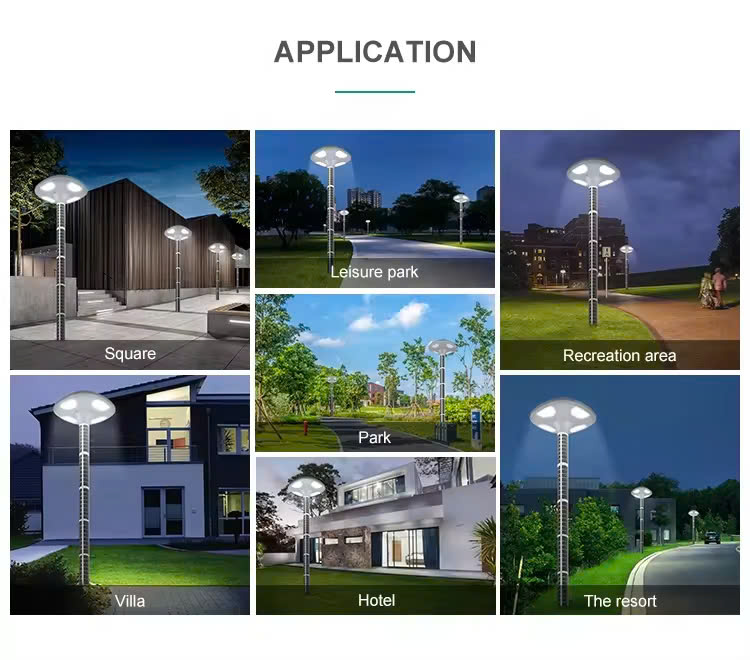 Cột và Đèn LED Chiếu Sáng Công Viên ZSR-2025 Smart City - Tấm Pin Dọc Vertical