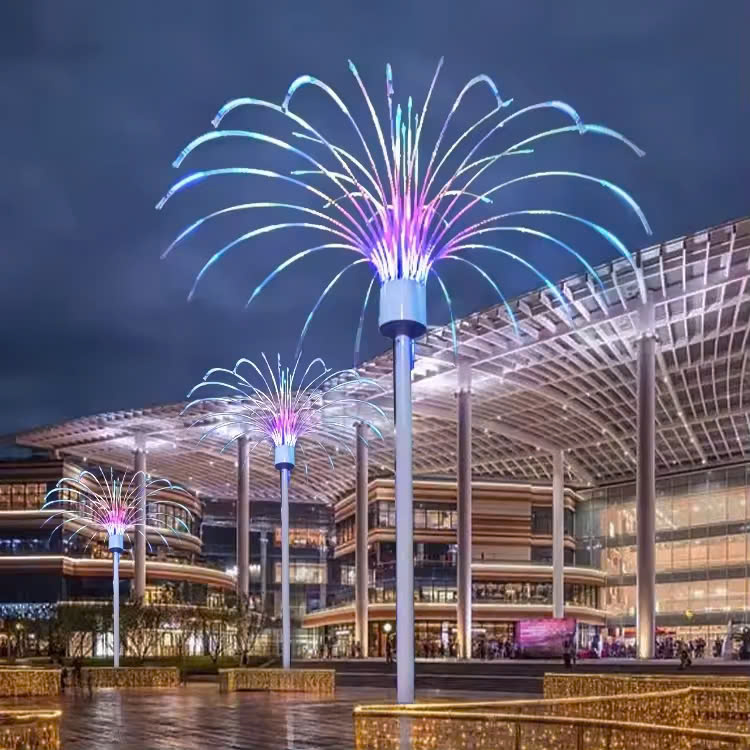 Cột và Đèn trang trí kiểu dáng LED Pháo Hoa, Đài Phun Nước ZALAA ZCSV-DPN | cho dự án cảnh quan ngoài trời