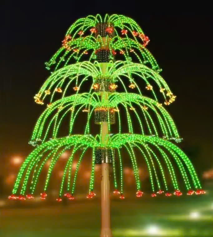 Cột và Đèn trang trí kiểu dáng LED Pháo Hoa, Đài Phun Nước ZALAA ZCSV-DPN | cho dự án cảnh quan ngoài trời