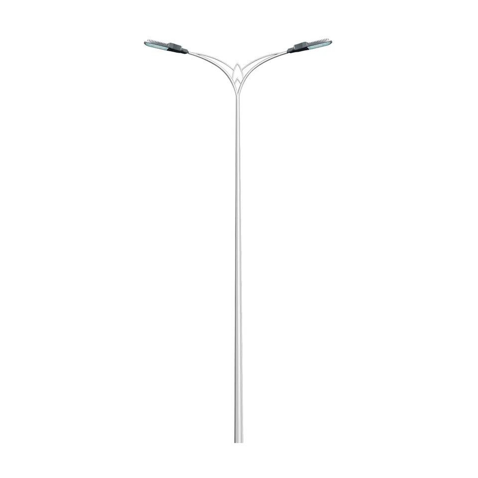 Cột Đèn Cao Áp Liền Cần Đôi cao từ 6m đến 11m chiếu sáng đường phố