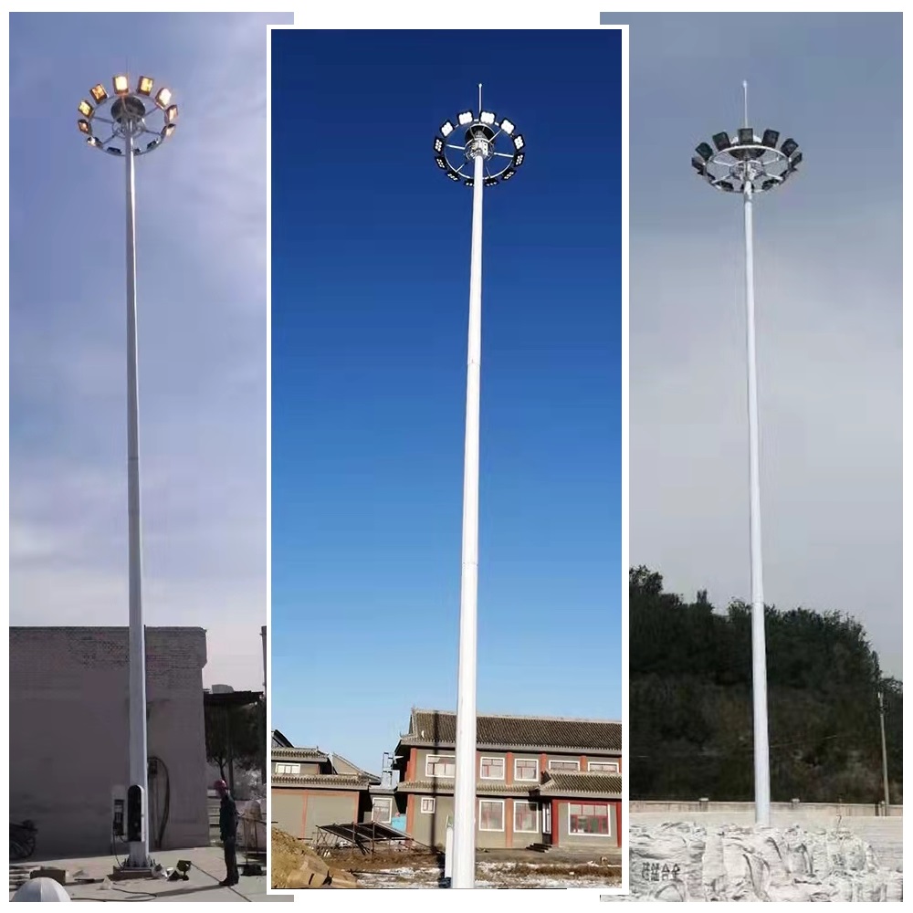 Cột Đèn Chiếu Sáng Giàn Nâng Hạ cao 14m đến 30m đạt tiêu chuẩn BS 5649, TR7