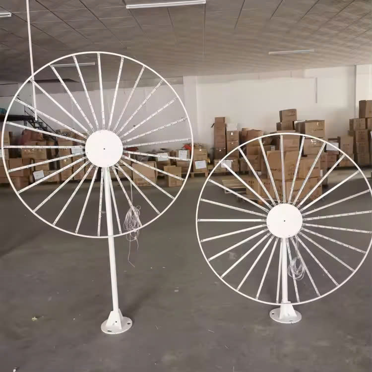 Đầu đèn LED Pháo Hoa hiệu ứng Xoay Tròn đổi màu RGB 350W 30 đầu ống H1500 D2100 Zalaa ZCSV-PH-12