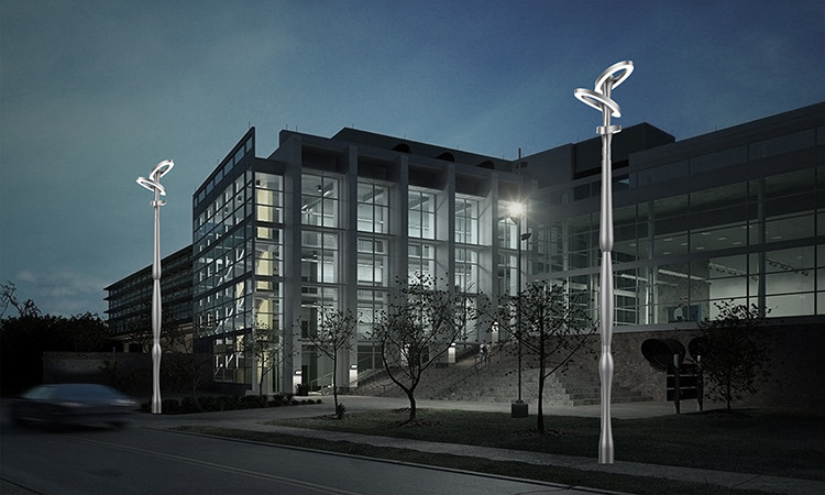 Đầu Đèn LED Sân Vườn Công Viên Hiện Đại Hướng Smart City ZAT-1049 ZALAA Công Suất 20W-60W Phù Hợp Cột 3-6M