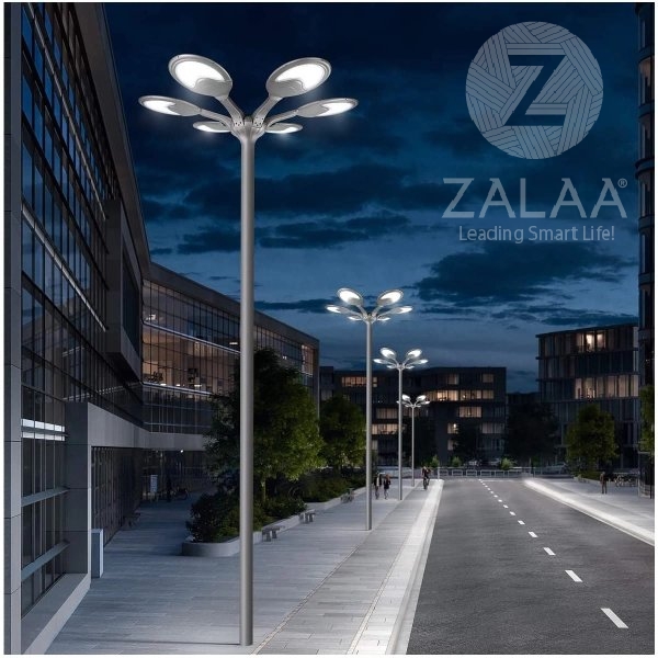 Đầu Đèn LED  ZALAA Chiếu Sáng Đường Phố Smart City Hiện Đại Kiểu Dáng Bông Hoa Cho cột cao 6-10m