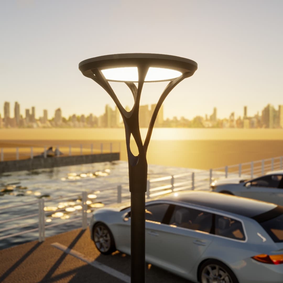 Đầu Đèn Trang Trí Công Viên Hiện Đại ZCV-H640-D610 ZALAA Công Suất 50W - 100W