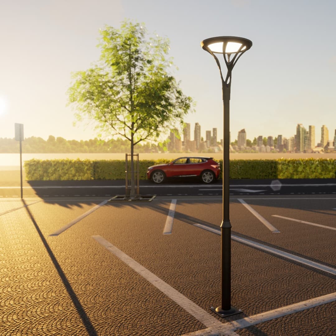 Đầu Đèn Trang Trí Công Viên Hiện Đại ZCV-H640-D610 ZALAA Công Suất 50W - 100W