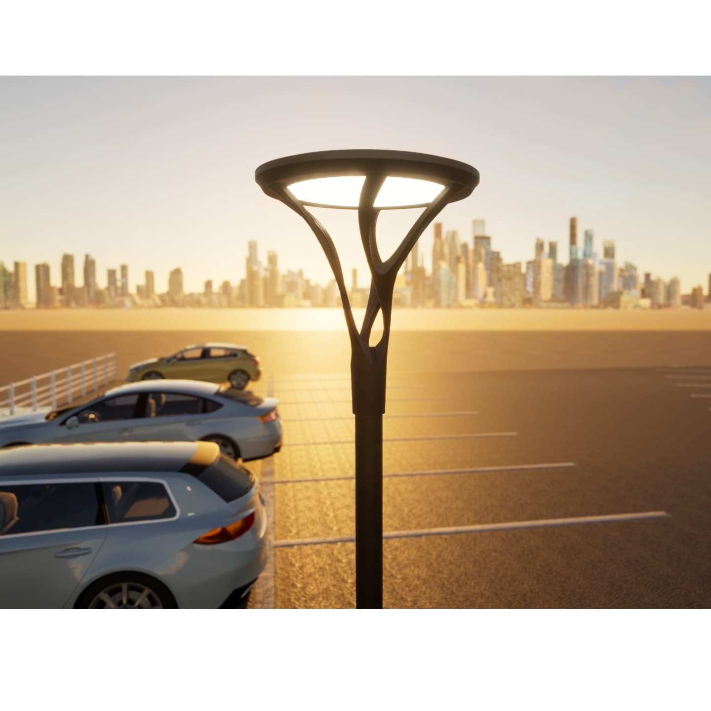 Đầu Đèn Trang Trí Công Viên Hiện Đại ZCV-H640-D610 ZALAA Công Suất 50W - 100W