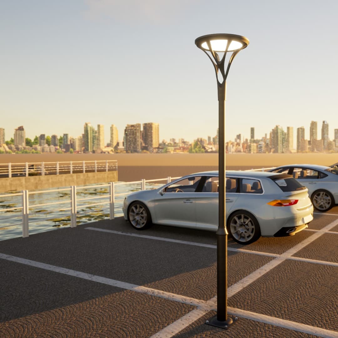 Đầu Đèn Trang Trí Công Viên Hiện Đại ZCV-H640-D610 ZALAA Công Suất 50W - 100W