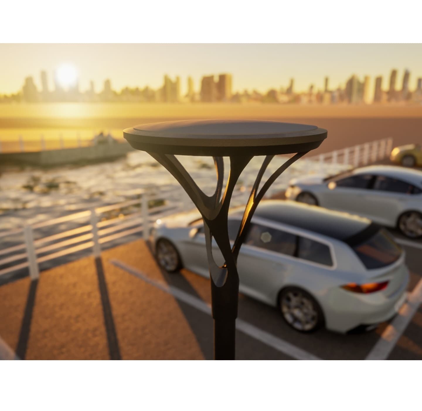 Đầu Đèn Trang Trí Công Viên Hiện Đại ZCV-H640-D610 ZALAA Công Suất 50W - 100W